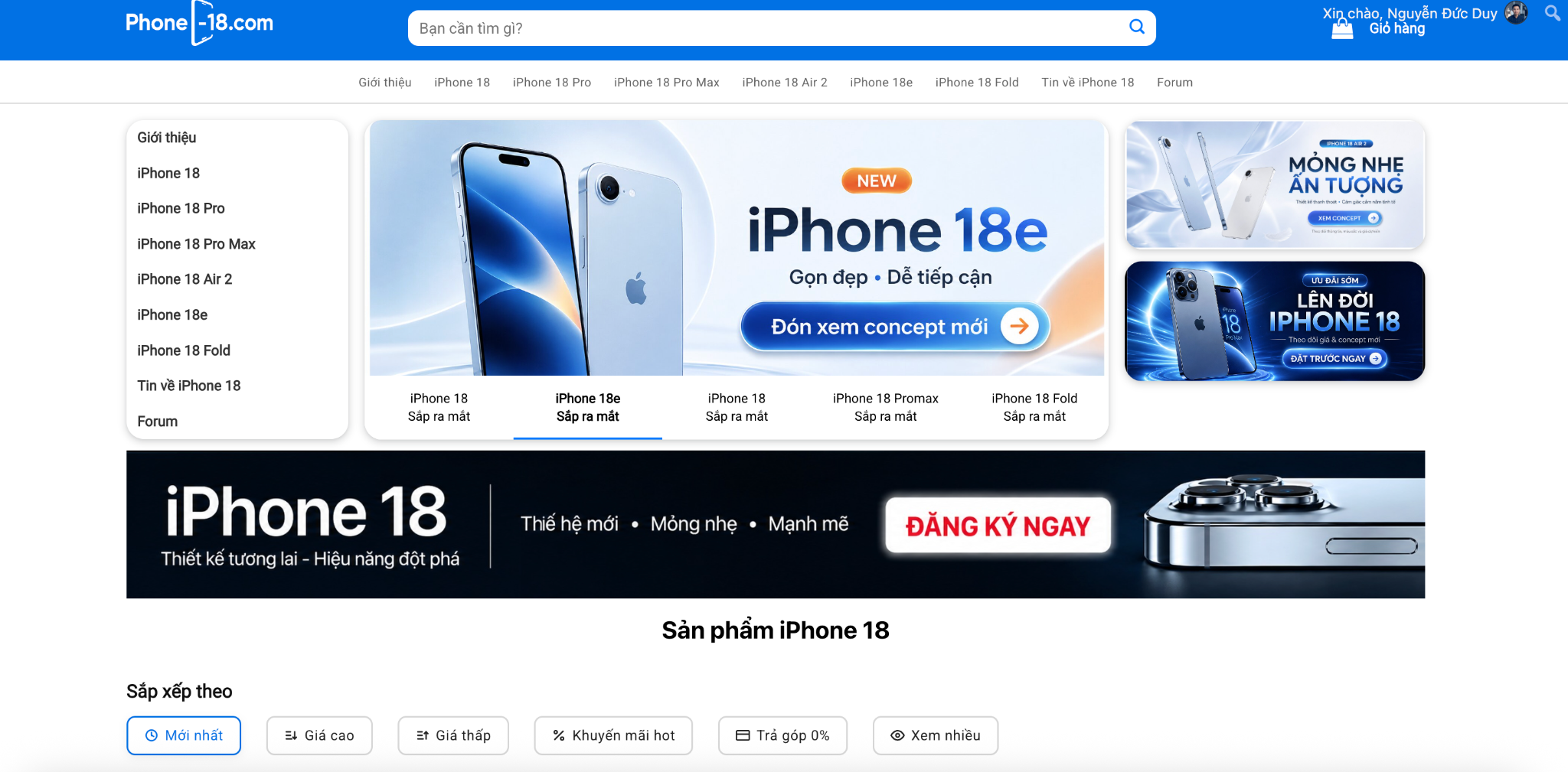 phone-18.com: Nguồn tham khảo chuyên sâu về thông tin iPhone 18 tại Việt Nam